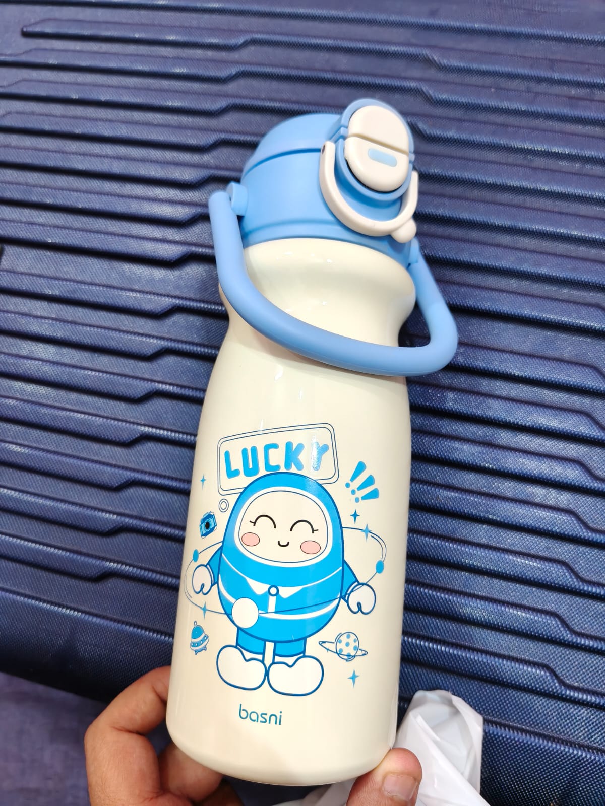 TiffyTots Hydro Flow Kids Insulated Water Bottle 500ml | SS316L Stainless Steel | 24H Cold & 12H Warm | Leakproof Straw Sipper | BPA-Free School Bottle with Strap for Kids
